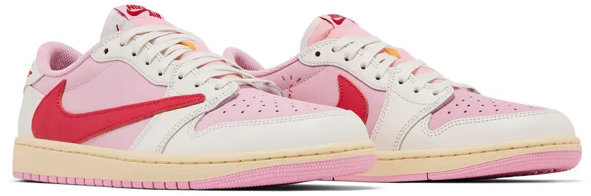 Travis Scott x Air Jordan 1 Retro Low OG: Sail Tropical Pink