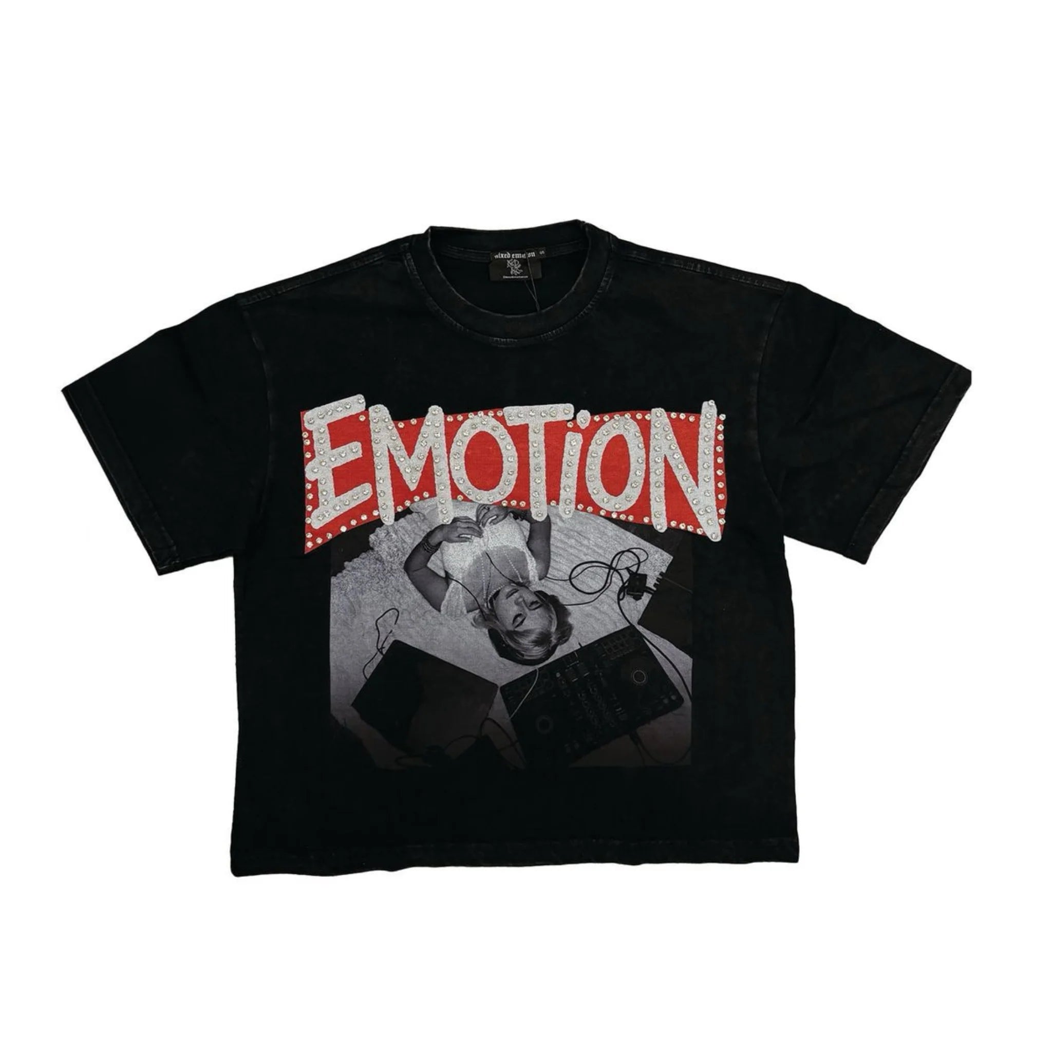 Mixed Emotion Tunes T-Shirt In Black