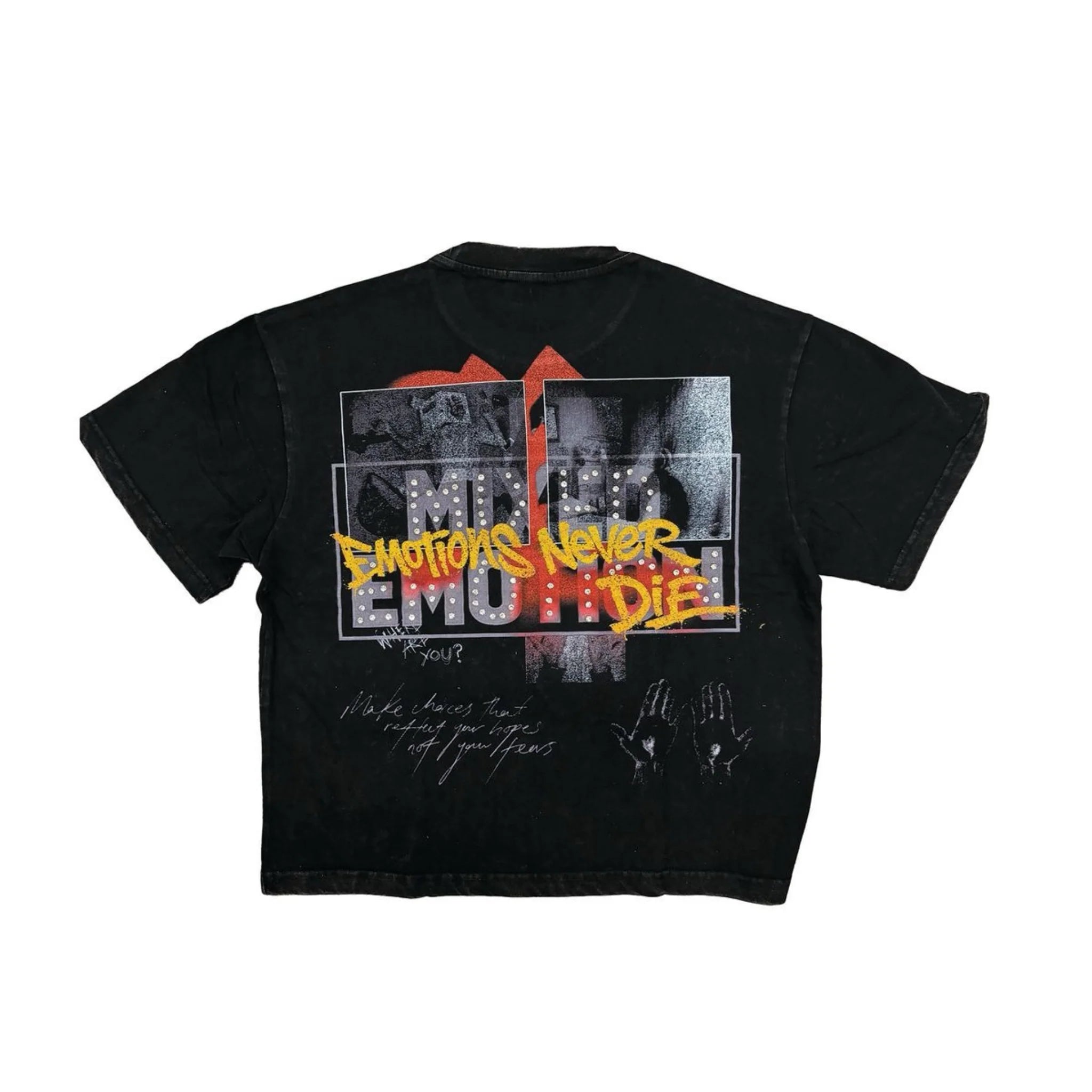 Mixed Emotion Tunes T-Shirt In Black