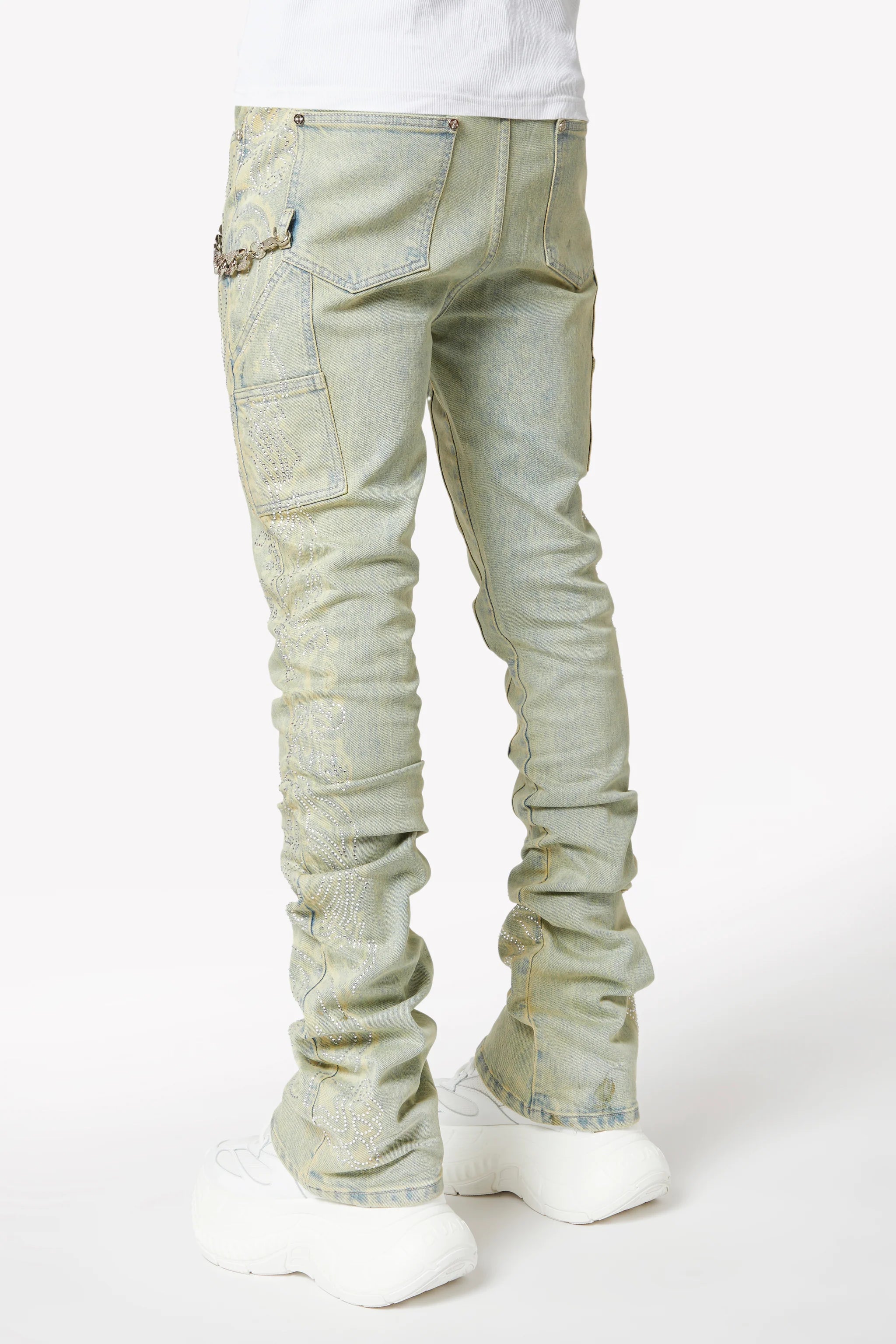 Guapi Vintage Paisley Denim Jeans