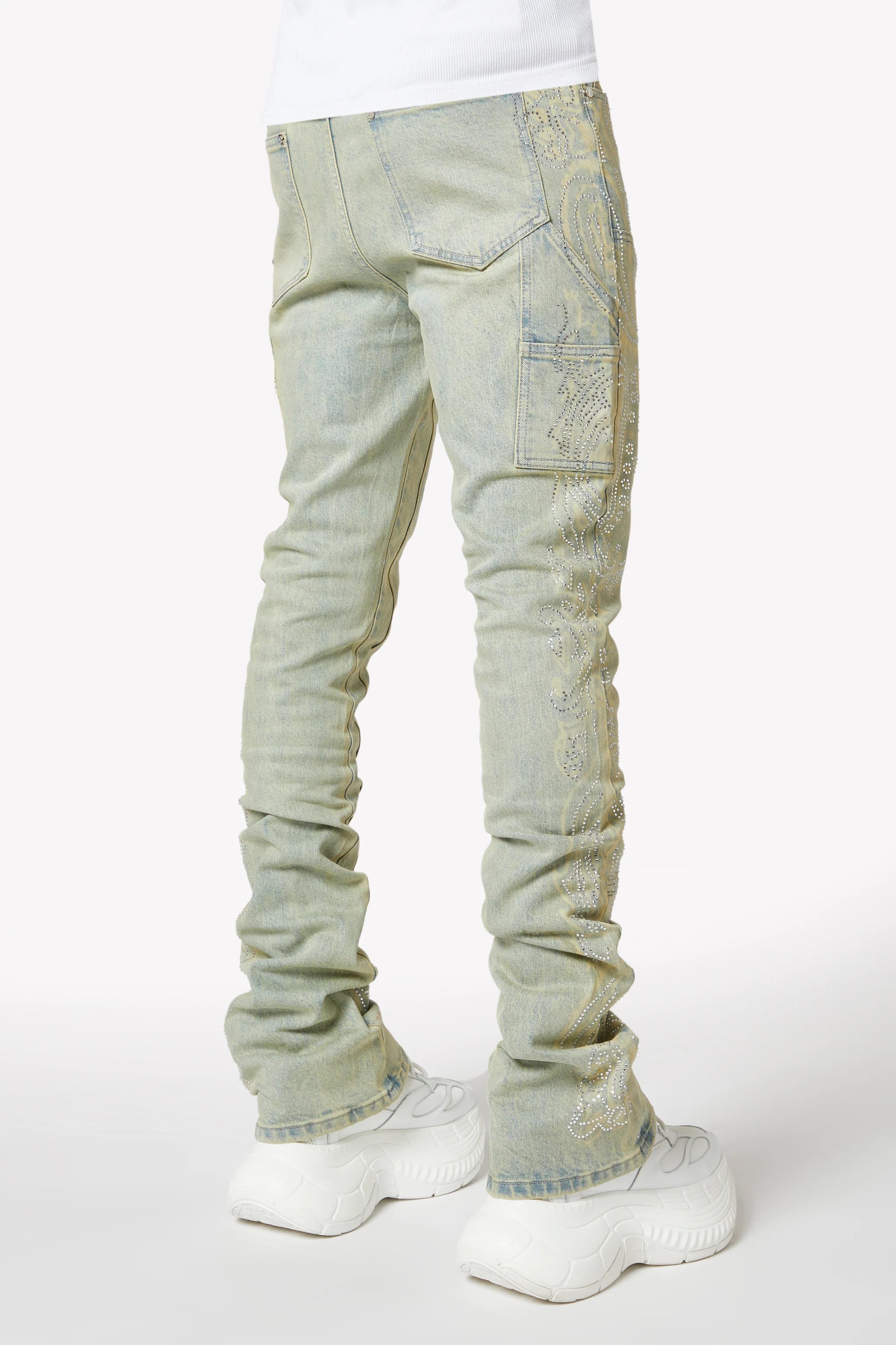 Guapi Vintage Paisley Denim Jeans