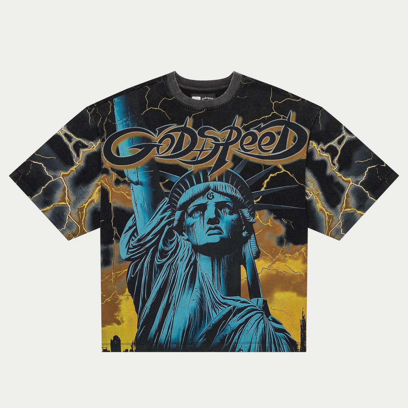Godspeed Voltage T-Shirt In Black Yellow