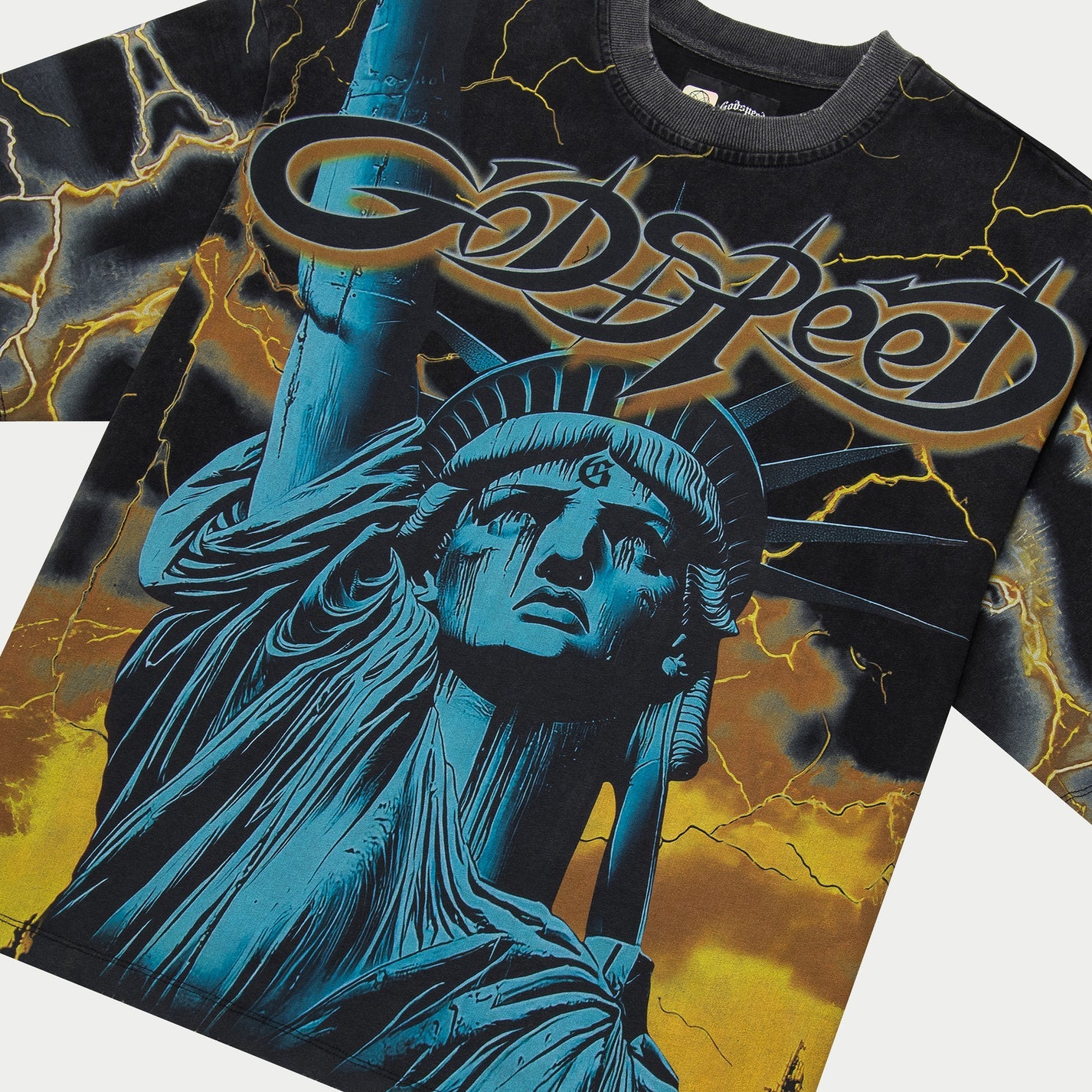 Godspeed Voltage T-Shirt In Black Yellow