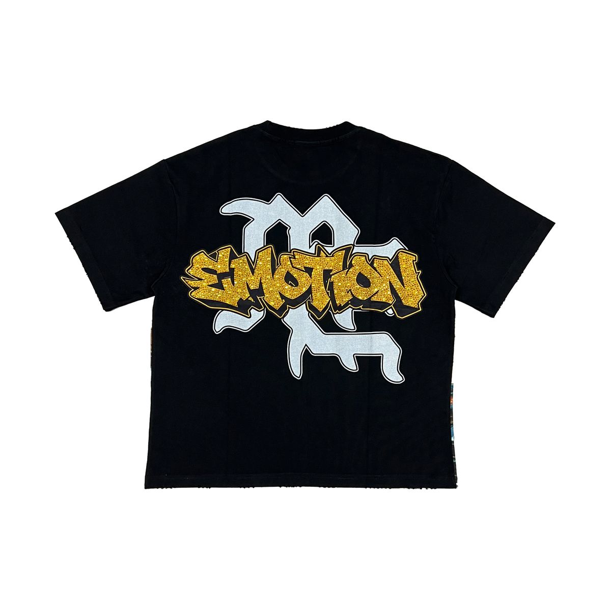 Mixed Emotion Angel Wash T-Shirt In Black