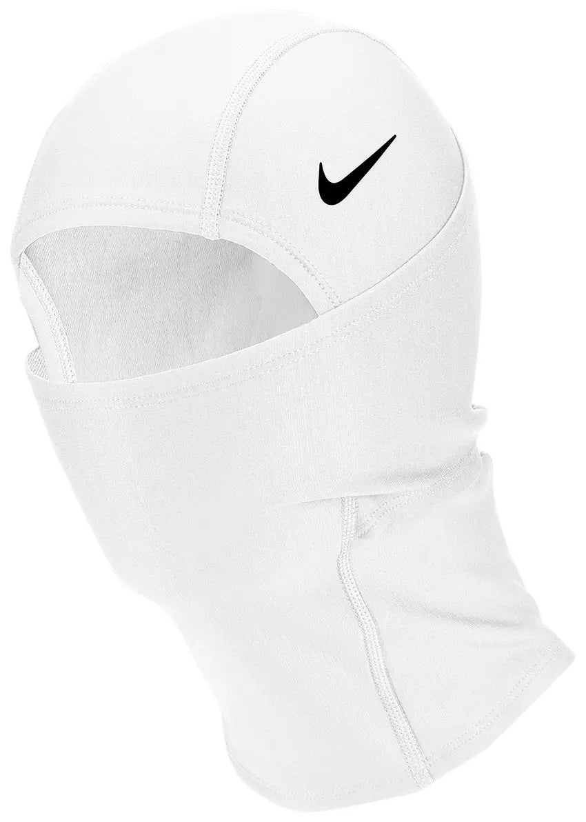 Nike Pro Hyperwarm Hood Balaclava: White/Black