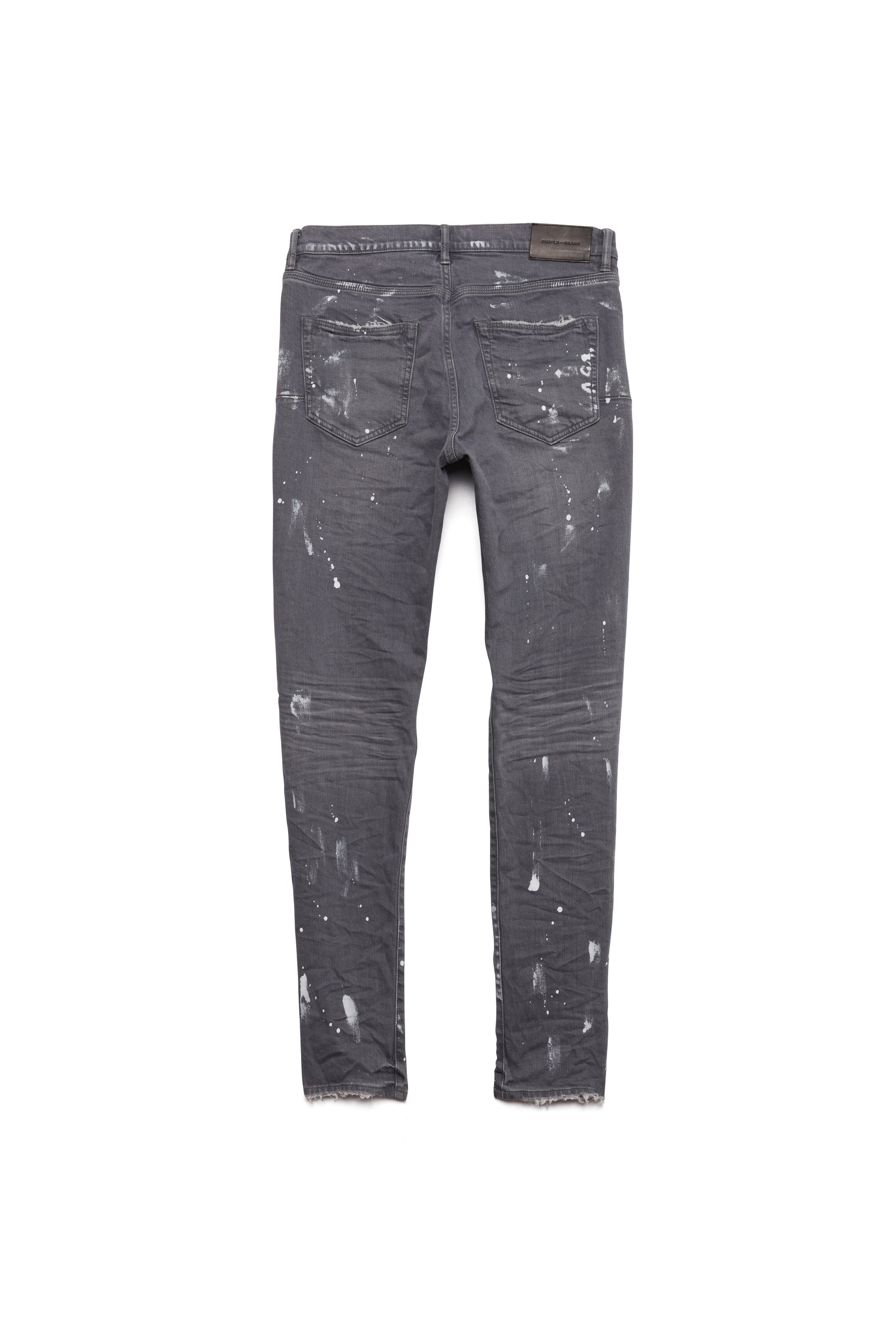 Purple Brand P001 Worn Grey Knee Slit Jeans WGKS